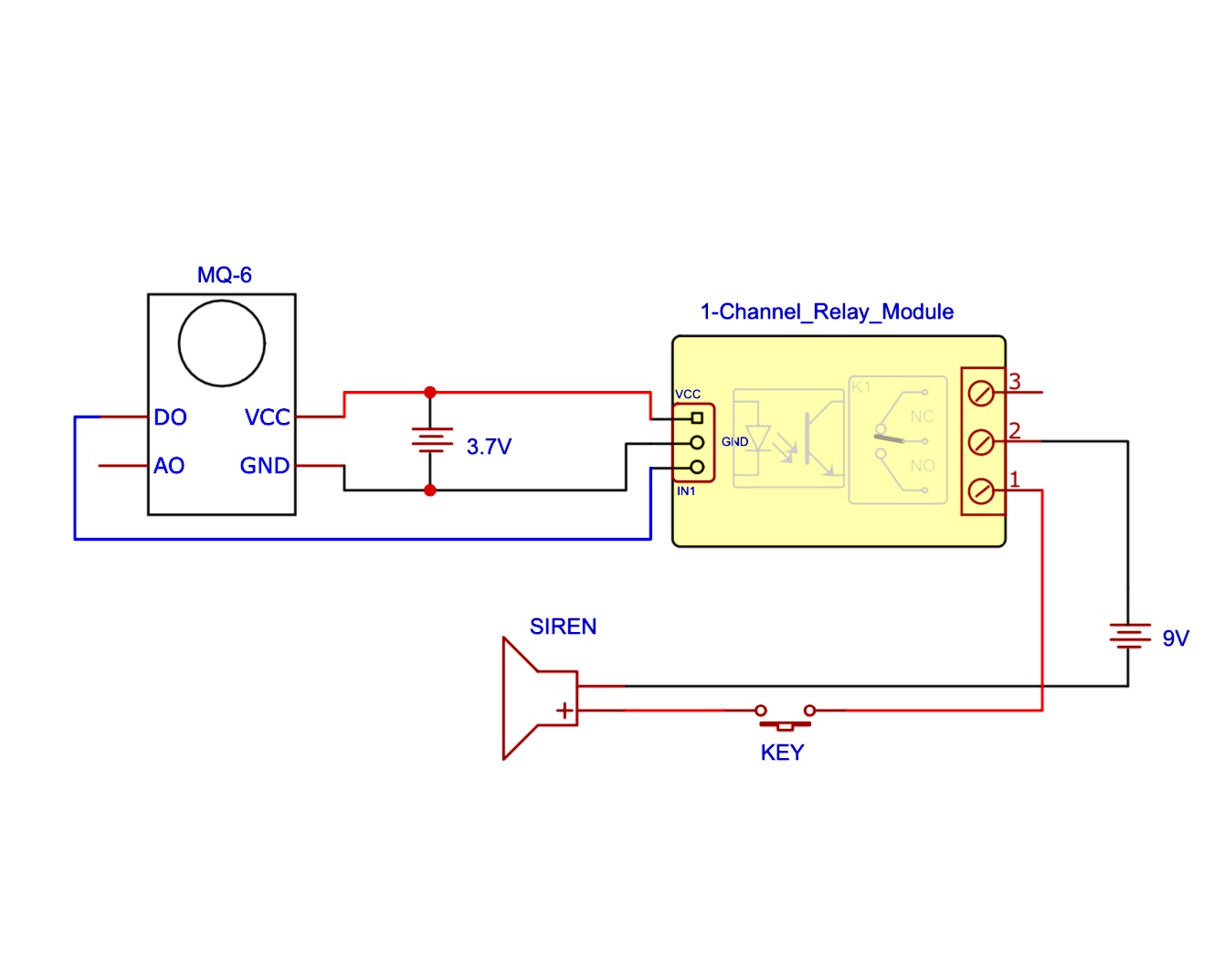 Gas Sensor Circuit