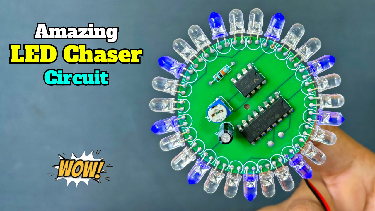 Amazing LED Chaser Circuit – Beautiful Decoration Idea