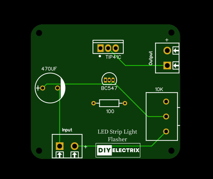 Strip light Flasher Circuit