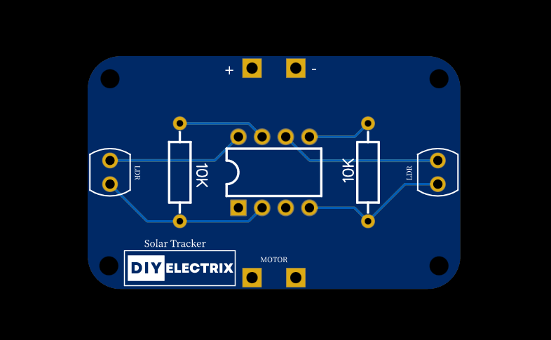 Automatic Sunlight Tracker Circuit