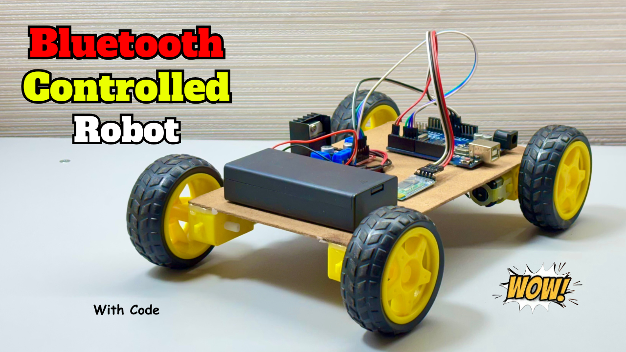 How To Make Bluetooth Controlled Robotic Car