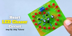 This Heart LED Chaser Circuit Looks Amazing!