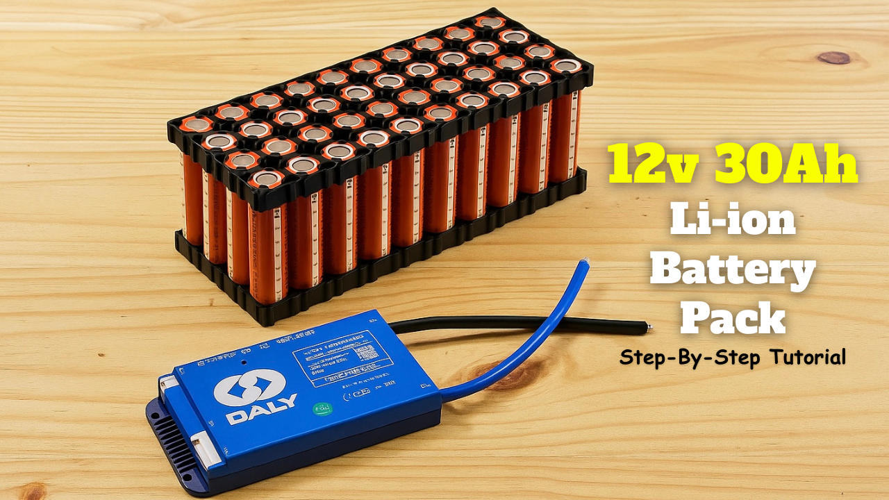 Building a 12v 30Ah Li-ion Battery Pack with Daly BMS