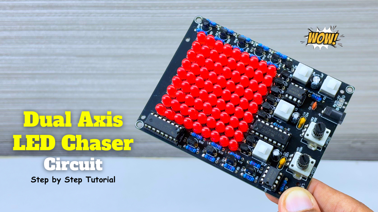 Dual Axis LED Chaser Circuit