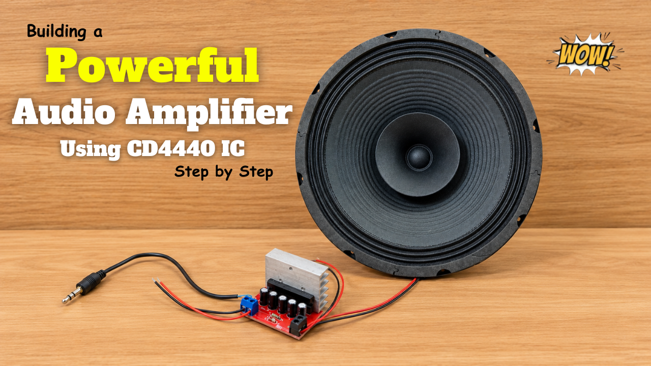 Powerful Audio Amplifier Using cd4440