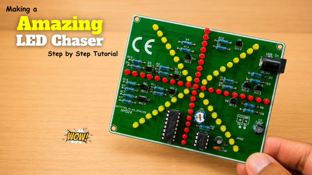 Making a Amazing LED Chaser Circuit!